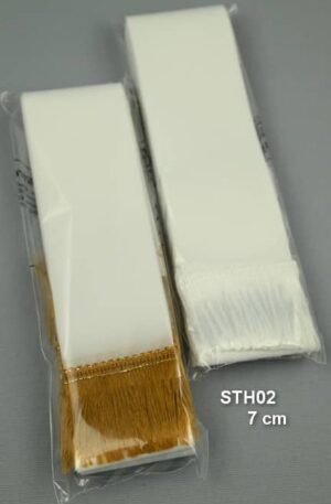 Biela smútočná stuha 07 cm<p>STH02